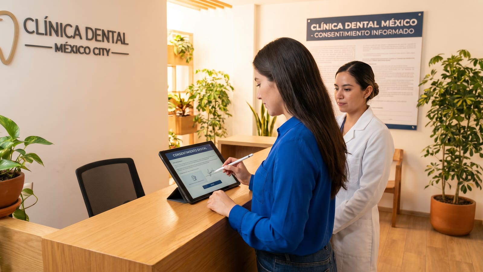 Evidencia digital para Clínica Dental - firma electrónica con GPS y foto